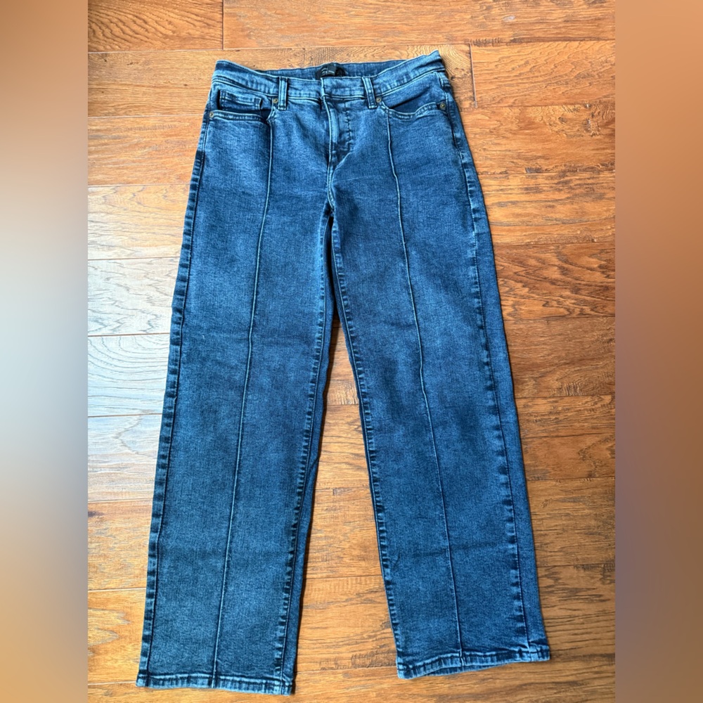 Banana Republic Straight Leg Jeans in Dark Wash Blue